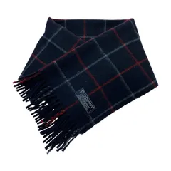Burberrys バーバリーズ メガチェック カシミヤ ネイビー カシミアマフラー