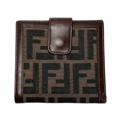 FENDI 財布 ズッカ キャンバス レザー 折りたたみ - メルカリ