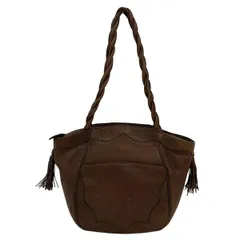 IBIZA(イビザ) ショルダーバッグ - ブラウン タッセル レザー