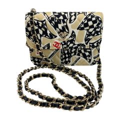 CHANEL チェッカーフラッグショルダーケース マイクロ マトラッセ 