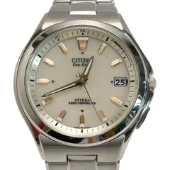 CITIZEN シチズン アテッサ H110-T011331 アイボリー 電波ソーラー メンズ 腕時計 ATTESA