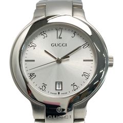 101J】GUCCI グッチ時計 Gラウンド シルバー メンズモデル☆極美品