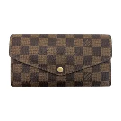 LOUIS VUITTON ルイヴィトン ダミエ ポルトフォイユ・サラ  N63209 ブラウン 長財布