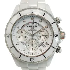 CHANEL シャネル J12 クロノグラフ 9Pダイヤ H2009 ホワイト セラミック 自動巻き メンズ 腕時計のサムネイル