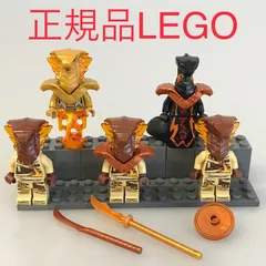 正規品 中古 LEGO レゴ ニンジャゴー  炎の章　ミニフィグ　5個　まとめ売り NP-732 ※ NINJAGO　忍者　70677　チャー　パイロ・デストロイヤー　アスフィーラ　パイロ・スレイカー　武器 361