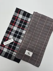 【新品】CALVIN KLEIN メンズハンカチ & タオルハンカチ セット