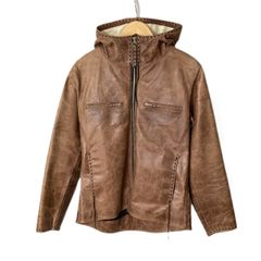 大きいサイズ レッドムーン ナンバーワンレザー 牛革ジャケット 刺し子