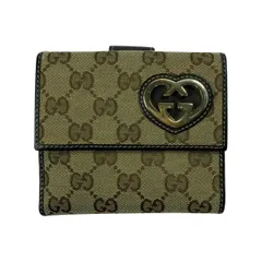 GUCCI グッチ LOVELY GGキャンバス キャンバス×レザー 245727 財布 レディース