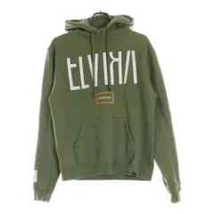 ELVIRA (エルビラ) ロゴプリント コットンポリ スウェット プルオーバーパーカー グリーンのサムネイル