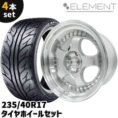 タイヤホイール 4本セット ELEMENT M1228 235/40R17 17インチ 10J+18 