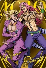 【[金色箔押し仕様] 32 ジョルノ・ジョバァーナ＆ディアボロ (SPカード) 】ジョジョの奇妙な冒険 ウエハース ～The Animation Special II～