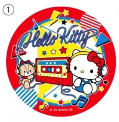 【(1) ハローキティ】 サンリオキャラクターズ キラキラＢＩＧ缶バッジ２