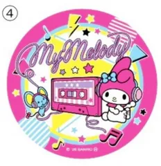 【(4) マイメロディ】 サンリオキャラクターズ キラキラＢＩＧ缶バッジ２