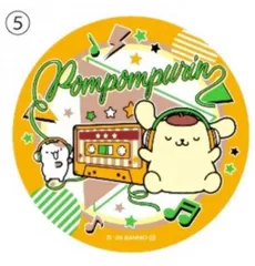 【(5) ポムポムプリン】 サンリオキャラクターズ キラキラＢＩＧ缶バッジ２