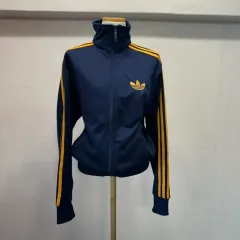 アディダス ネイビー 옐로우 トラックジャージ
