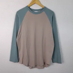 BEAUTY & YOUTH ビューティーアンドユース ラグランTシャツ アースカラー ベージュ Mサイズ メンズ 古着 シティーボーイ シンプル　アメカジ