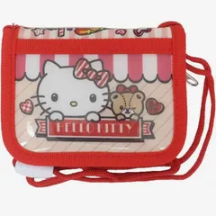 サンリオ ひも付き ウォレット キャラクター | 紐付 首かけ 首下げ 財布 コインケース 小銭入れ パスケース 二つ折り キッズ ハローキティ シナモロール クロミ ポチャッコ マイメロ