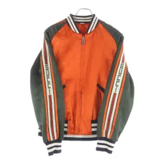 GUCCI (グッチ) 18SS Arm Side Logo Reversible Jacket サテン リバーシブルジャケット ネイビー/レッド 501100 Z791Aのサムネイル