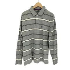 ブルックスブラザーズ BROOKS BROTHERS 刺繍ロゴ 長袖 ボーダー ポロシャツ メンズ  L