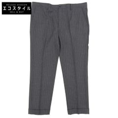 POLO RALPH LAUREN ポロ ラルフローレン 美品 ウール ピンストライプ パンツ スラックス ボトムス メンズ グレー ―