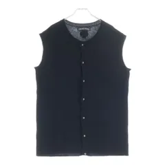 CHROME HEARTS (クロムハーツ) カシミヤ ニット CHクロスパッチ ボタンベスト ブラックのサムネイル