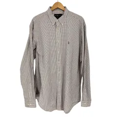 ラルフローレン RALPH LAUREN YARMOUTH ポニー刺繍 チェック柄 L/S ボタンダウンシャツ メンズ  17
