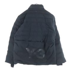 Y-3 ワイスリー ロゴプリント ダウンジャケット ブラック - メルカリ