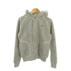 ジムフレックス Gymphlex ボアパーカー 男の子 12 グレー 長袖 ジップアップ ロゴ刺繍 /MN14 ■GY99