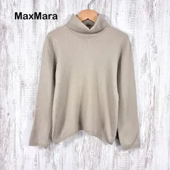 Max Mara Studio マックスマーラステュディオ カシミヤ ウール タートルネック ロングスリーブ ニット ベージュのサムネイル