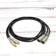 CANARE L-4E6S BLACK RCA XLR ケーブル 2m 2本セット