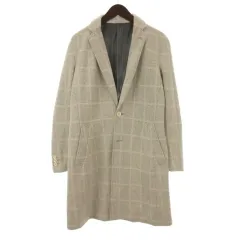 ハイストリート HIGH STREET コート チェック ライトグレー M 260310E ■ECA001のサムネイル