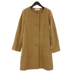 ナチュラルビューティーベーシック NATURAL BEAUTY BASIC ノーカラー コート ブラウン L ■ECA001のサムネイル