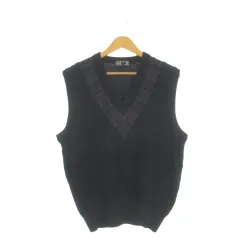 ダックス DAKS ニットベスト プルオーバー L 紺 ネイビー /AH36 ■ECA002のサムネイル