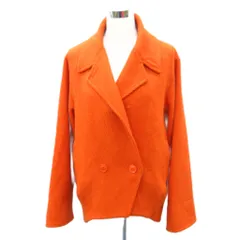 スライ SLY 20th Anniversary PEEK A BOO WOOL COCOON COAT コート F オレンジ ダブルボタン ミドル丈 /YS26 ■ECD001