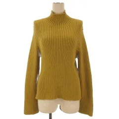 B&Y ユナイテッドアローズ BEAUTY&YOUTH ビューティー&ユース ニット 長袖 セーター ハイネック マスタード 260309E ■ECA001