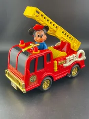 【中古品】ディズニー　ミッキーマウス消防車1984年　マスダヤ