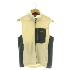 モンベル Montbell クリマエア ベスト ジップアップ ボア M ホワイト グレー 1106662 /CX ■ECD002