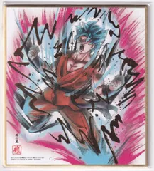 バンダイ ドラゴンボール色紙ART 3弾/2375668 超サイヤ人ゴッド超サイヤ人 孫悟空(界王拳)箔押し 5