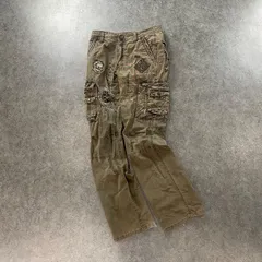 Y2K JUST DESIGN Cargo Pants Grunge カーゴパンツ グランジ スタッズ デザイン ワッペン アーカイブ W31のサムネイル
