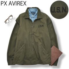 AVIREX メンズ M-65 フィールドジャケット ミリタリー ネイビー M 