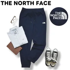 【極美品】 ノースフェイス THE NORTH FACE 刺繍ロゴ ヘザー スウェットパンツ Heather Sweat Pant リラックス ジョガー イージー パンツ L ネイビー メンズ