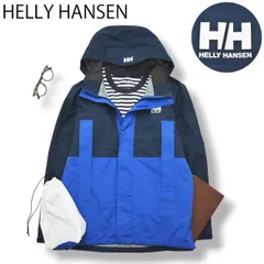 ヘリーハンセン HELLY HANSEN HH パッカブル仕様 フーディー ナイロンジャケット L ブルー メンズ 男性用 アウトドア アメカジのサムネイル