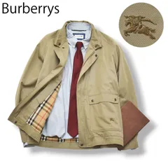 【人気】 80s90sヴィンテージ バーバリー Burberrys 長袖 ラグラン ハリントンジャケット スウィングトップ ブルゾン ジャケット M ベージュ ／ ノバチェック柄 メンズ トラッド
