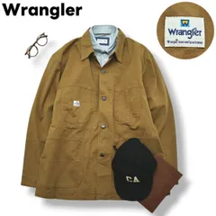【ストレッチ素材】 ラングラー Wrangler  カバーオール ワーク ジャケット L ブラウン メンズ 男性用 アメカジ ストリート カジュアル 春 夏 秋 アウターのサムネイル