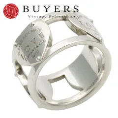 【中古】 ティファニー リング・指輪 リターントゥラブ ワイド シルバー925 約10.8g シルバー ハート アクセサリー NYC レディース 女性 TIFFANY&Co.