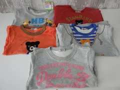 ミキハウス Tシャツ トレーナー 長袖 子供服 キッズ まとめて 5枚 100㎝ 中古品