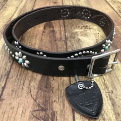 HTC スタッズベルト #125 W34 Turquoise with End【F1055-004】