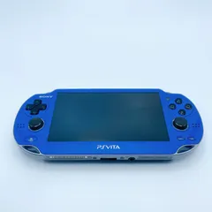 【美品】PlayStation®Vita PCH-1000  Wi-Fiモデル サファイア・ブルー 本体のみ