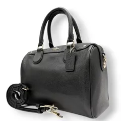 コーチ COACH 2WAY ハンドバッグ ショルダーバッグ ミニボストンバッグ ベネット サッチェル レザー 本革 ブラック 黒 ゴールド金具 斜め掛け可 自立可 クラシック エレガント 鞄 カバン レディース 上品 高級感 お出かけ 行事 s9