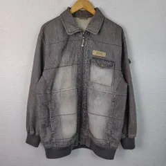 EXPOSEZ フルジップジャケット グレー メンズ 古着 ストリート アメカジ テック系